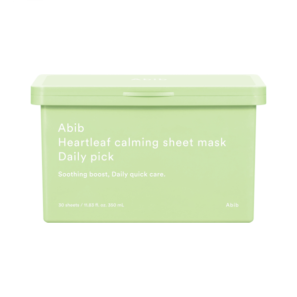 Abib - Heartleaf Calming Sheet Mask Daily Pick - 350ml/30 sheets