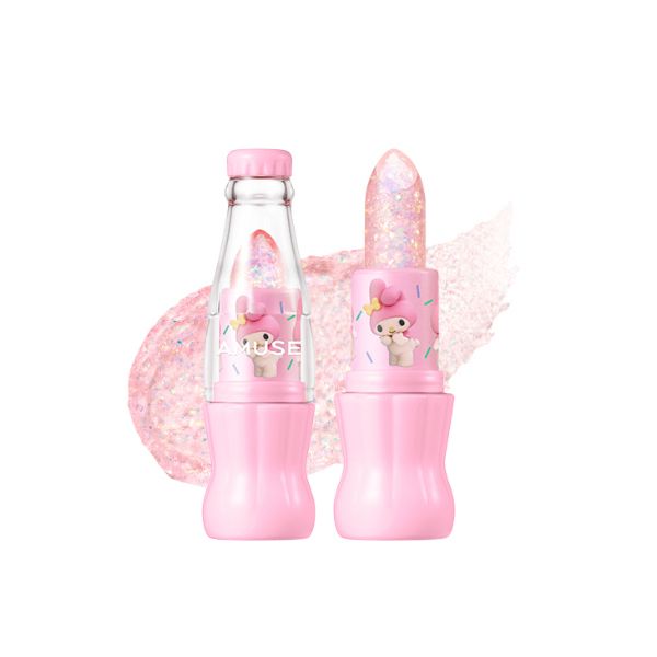 Amuse - Sparkle Soda Lip Balm (My Melody & Kuromi special edition) - 3.6g - 01 Plum Soda