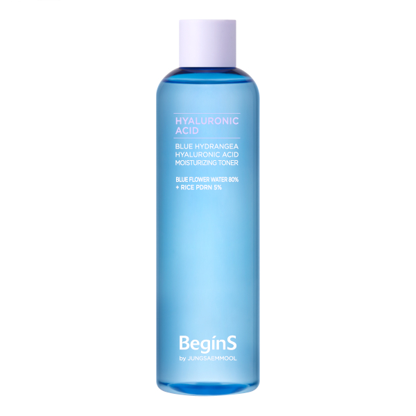 BeginS - Blue Hydrangea Hyaluronic Acid Moisturizing Toner - 300ml