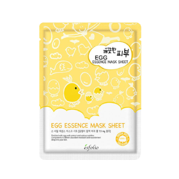 esfolio - Pure Skin Essence Mask Sheet - 25ml*1pc - Egg esfolio - Pure Skin Essence Mask Sheet - 25ml*1pc - Egg
