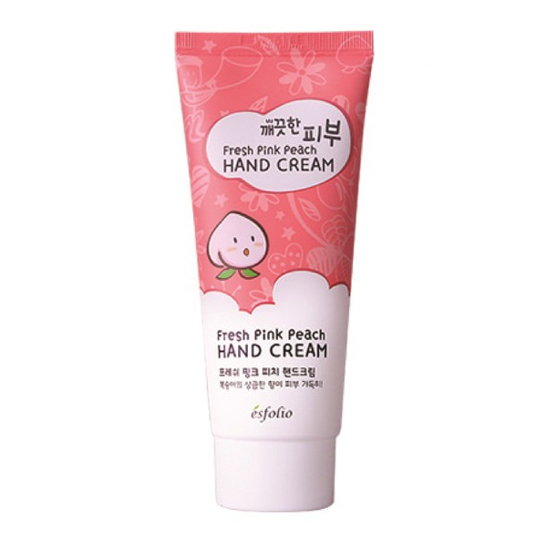 esfolio Pure Skin Fresh Pink Peach Hand Cream 100ml - Moisturizing - Hydrating - Vitamin C