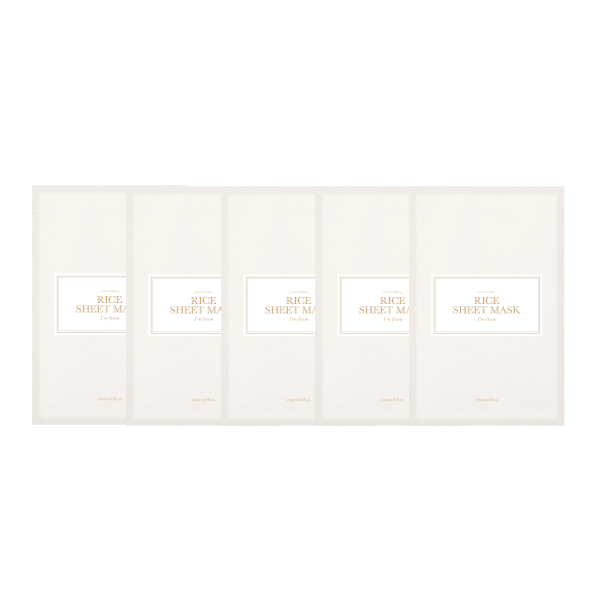 I'm From - Rice Sheet Mask - 5pcs