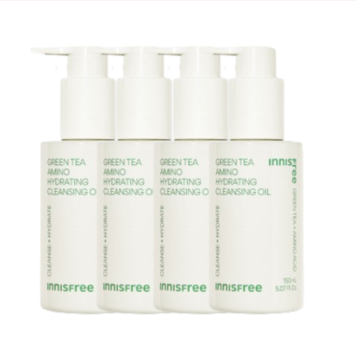 innisfree - Green Tea Hydrating Amino Acid Cleansing Oil - 150ml (4ea) Set