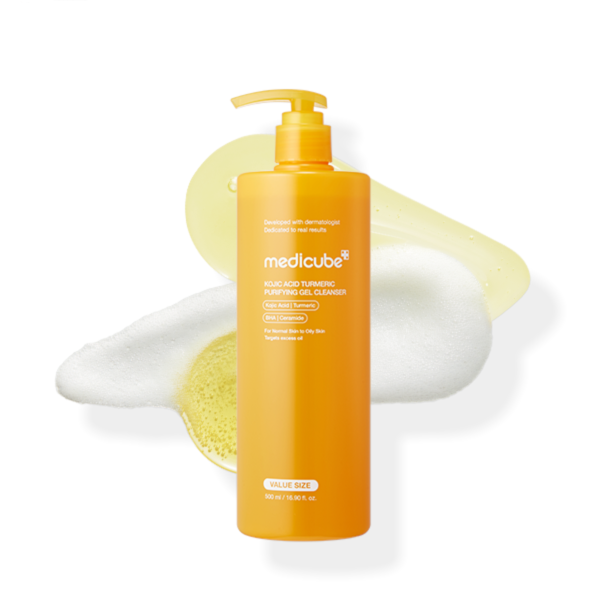 medicube - Kojic Acid Turmeric Purifying Gel Cleanser - 500ml