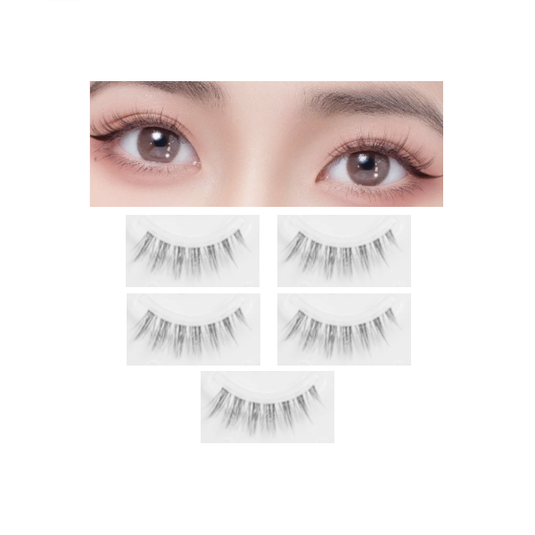 MissLady - False Eyelashes A - 5 pairs - A1 Black MissLady - False Eyelashes A - 5 pairs - A1 Black