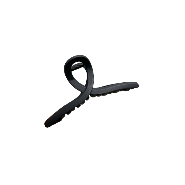 MsBlossom - Plain Cross Hair Claw - 1pc - Black