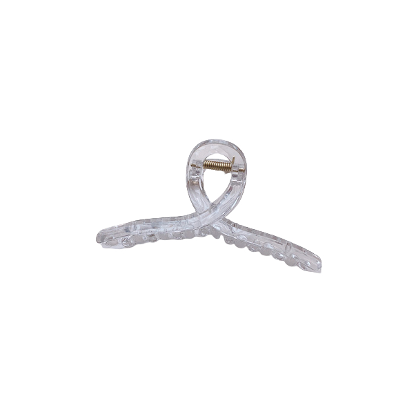 MsBlossom - Plain Cross Hair Claw - 1pc - Invisible White