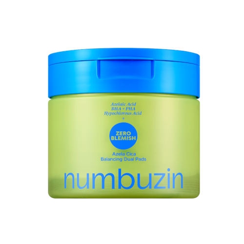 numbuzin - Zero Blemish Azela Cica Balancing Dual Pads - 210ml/60Pads