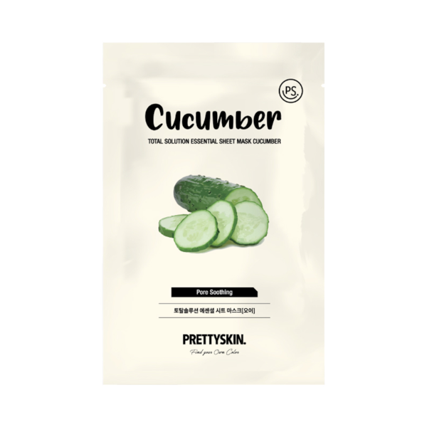 PRETTYSKIN - Total Solution Essential Sheet Mask - 1pc - Cucumber