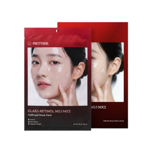 PRETTYSKIN - Glass Retinol No.1 Mx2 Hydrogel Mask Pack - 30g x 4ea