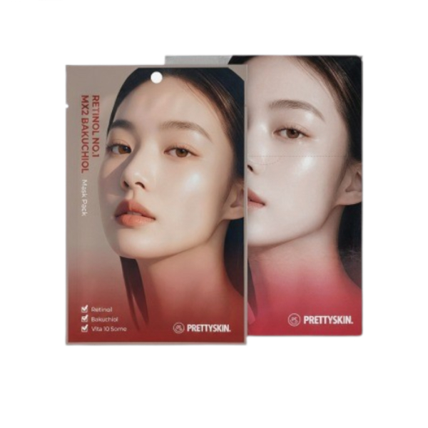 PRETTYSKIN - Retinol No.1 Mx2 Bakuchiol Mask Pack - 25g x 10ea