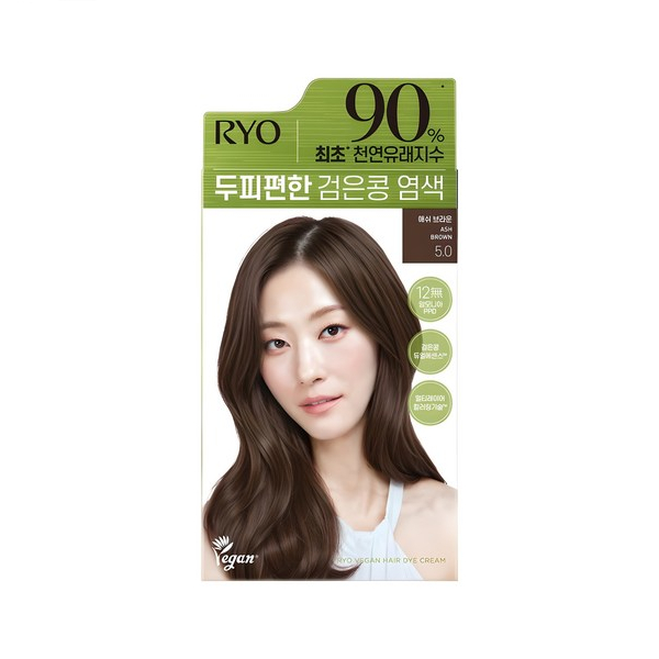 Ryo Hair - Vegan Hair Dye Cream - 120g - 5.0 Ash Brown