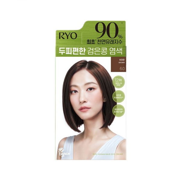 Ryo Hair - Vegan Hair Dye Cream - 120g - 6.0 Brown