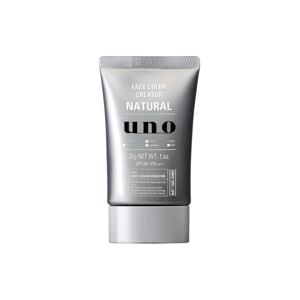 Shiseido - UNO Face Color Creator BB Cream Natural for Men SPF30 PA+++ - 30g