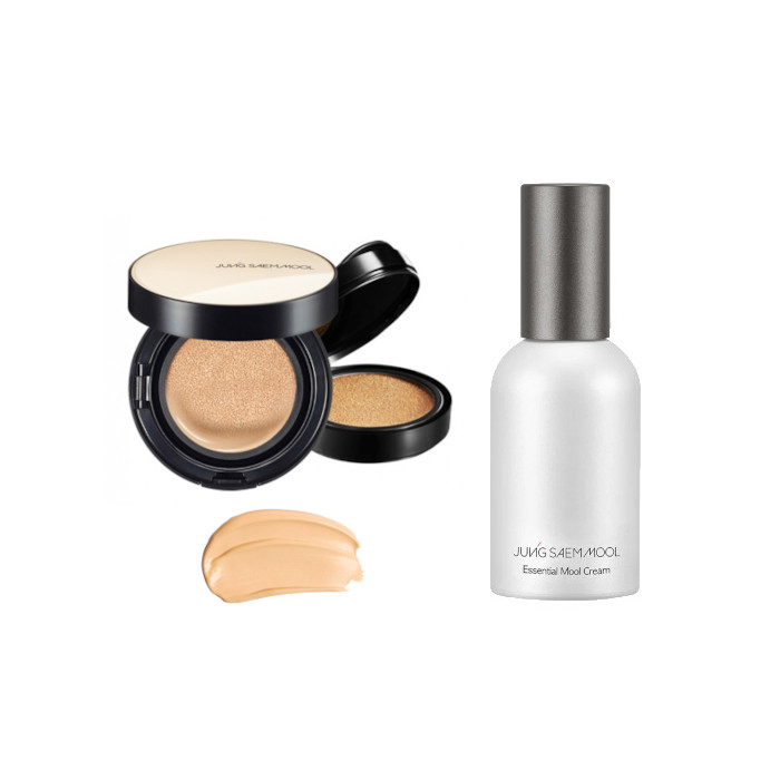 JUNGSAEMMOOL - Essential Skin Nuder Cushion SPF50+ PA+++ (With Refill) - 14g+14g - 19 Light (1ea) + Essential Mool Cream - 30ml (1ea)  Set