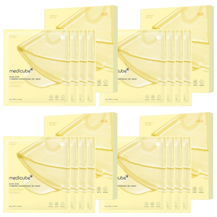 medicube - Kojic Acid Turmeric Brightening Gel Mask - 28g*4ea (4ea) Set