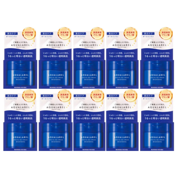 Shiseido - Aqua Label Special Gel Cream Brightening - 90g (10ea) Set