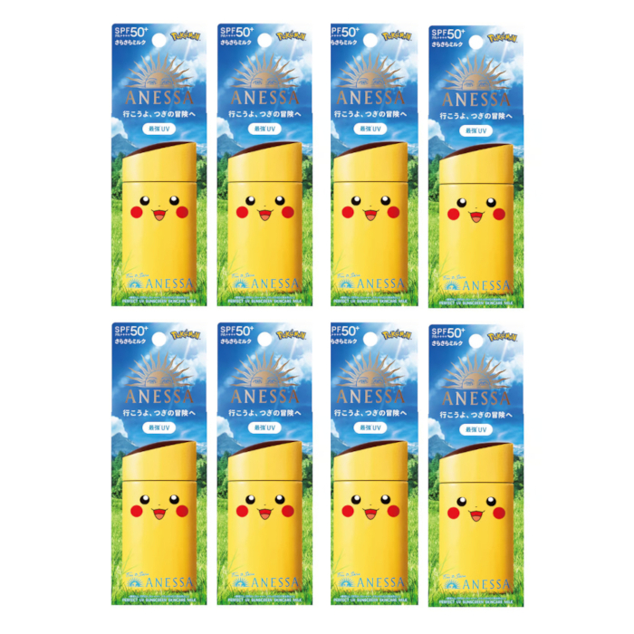 Shiseido Anessa Perfect UV Sunscreen Skincare Milk SPF 50+ PA++++ - 60ml - Pikachu (8ea) Set Shiseido Anessa Perfect UV Sunscreen Skincare Milk SPF 50+ PA++++ - 60ml - Pikachu (8ea) Set