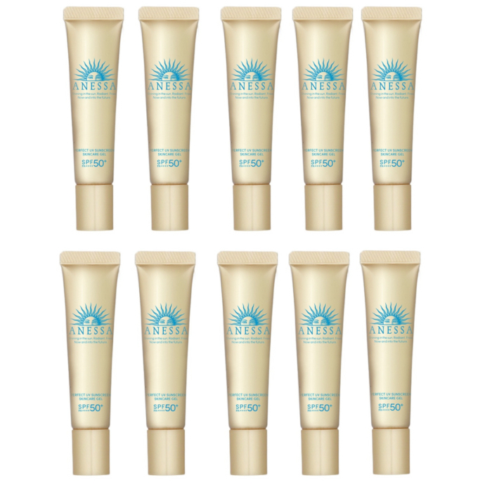 Shiseido - Anessa Perfect UV Sunscreen Skincare Gel SPF50+ PA++++ - 15g (10ea) Set