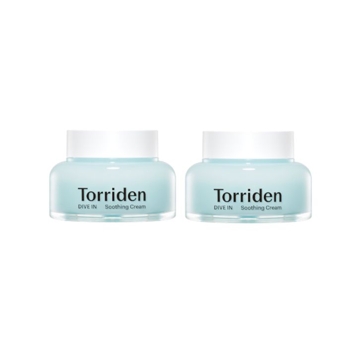 Torriden - DIVE-IN Low Molecular Hyaluronic Acid Soothing Cream - 100ml (2ea) Set