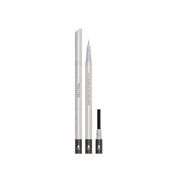 VEECCI - Fine Filaments Liquid Eyeliner - 0.3&0.2ml - X01 Matte Black