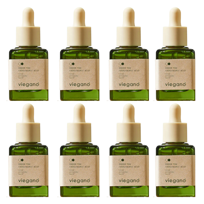 Viegano - Green Tea + Hyaluronic Acid Vegan Hydrating Serum - 35ml (8ea) Set Viegano - Green Tea + Hyaluronic Acid Vegan Hydrating Serum - 35ml (8ea) Set